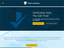 Tablet Screenshot of firstlinedata.com